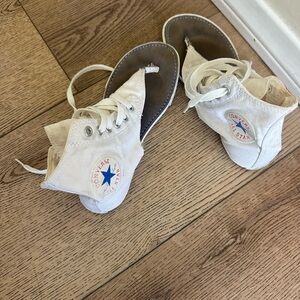 Converse White High-Top Sandals